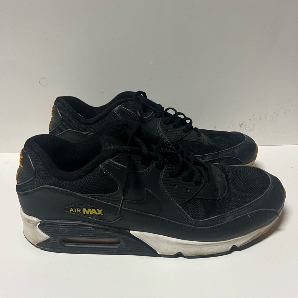 Nike Air Max 90 Reverse Taxi 2019 Black/ Yellow AJ1285-022 Size 15
